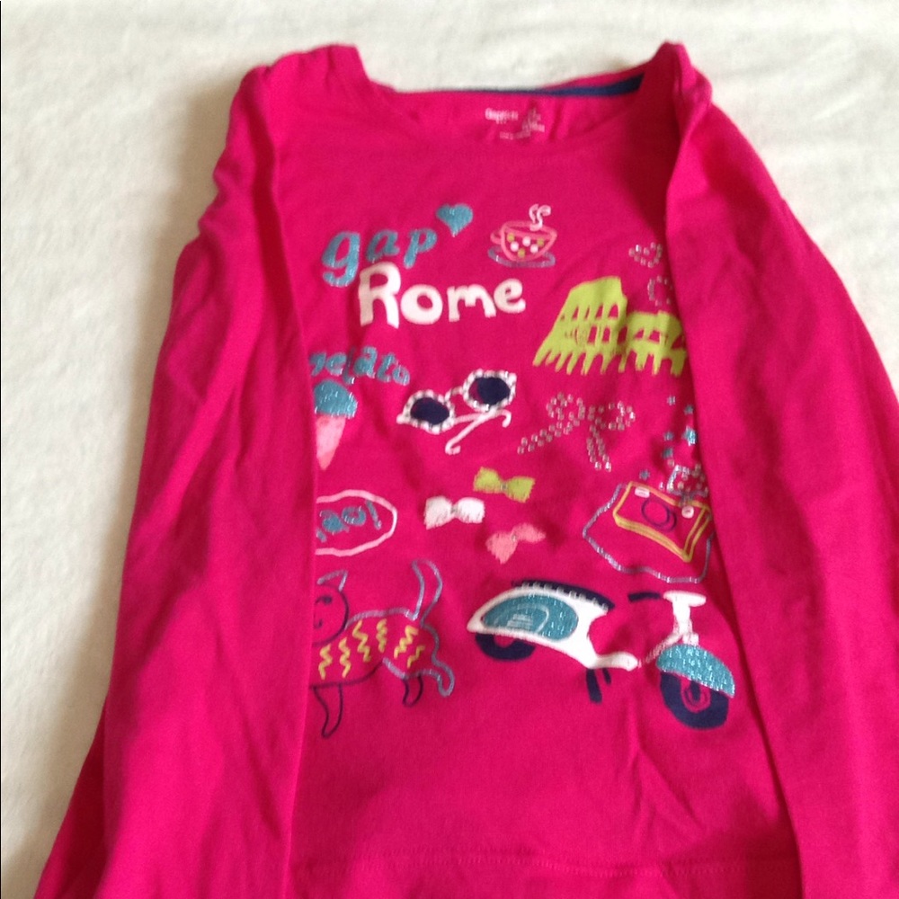 Gap girls long sleeves tee & fleece legging - Picture 2 of 5
